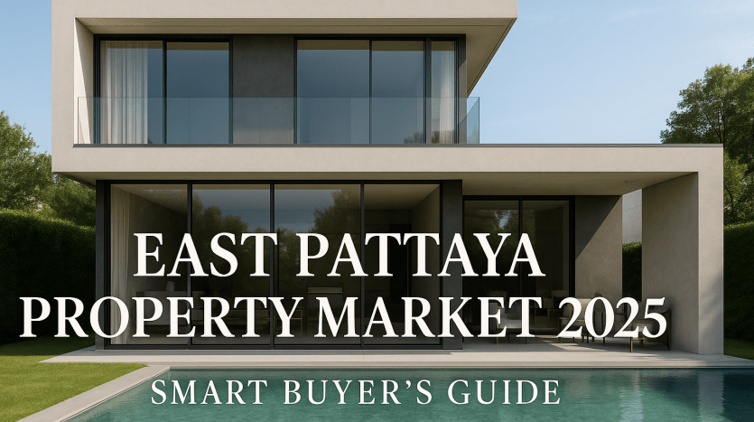 Modern pool villa in East Pattaya representing the 2025 property market and buyer investment opportunities.