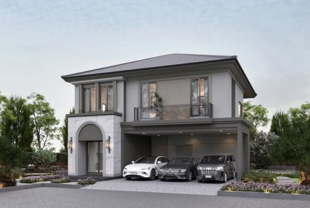 hs1424 3bedrooms 2storey single house in the palm marina in nong prue 02