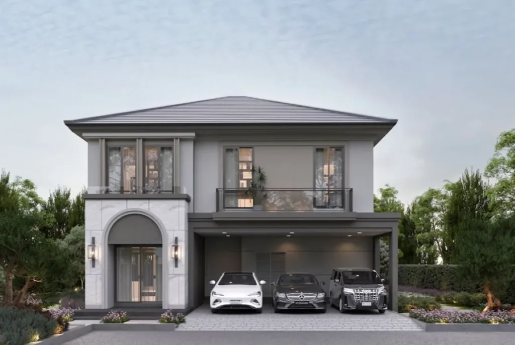 hs1424 3bedrooms 2storey single house in the palm marina in nong prue 03