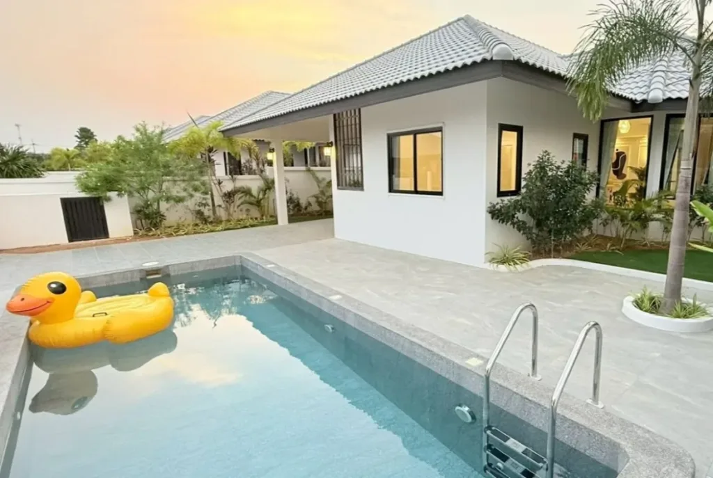 hs1514 3bedroom pool villa house in nibbana shade village in thung klo 01