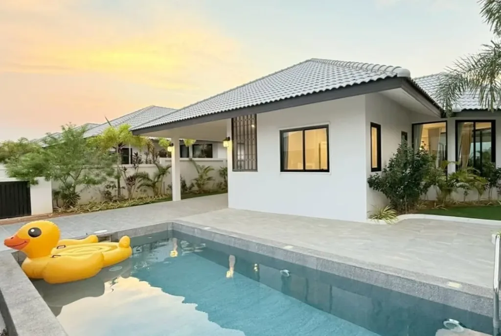 hs1514 3bedroom pool villa house in nibbana shade village in thung klo 04